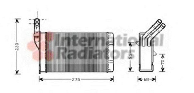 VAN WEZEL 09006055 -  Теплообменник, отопление салона